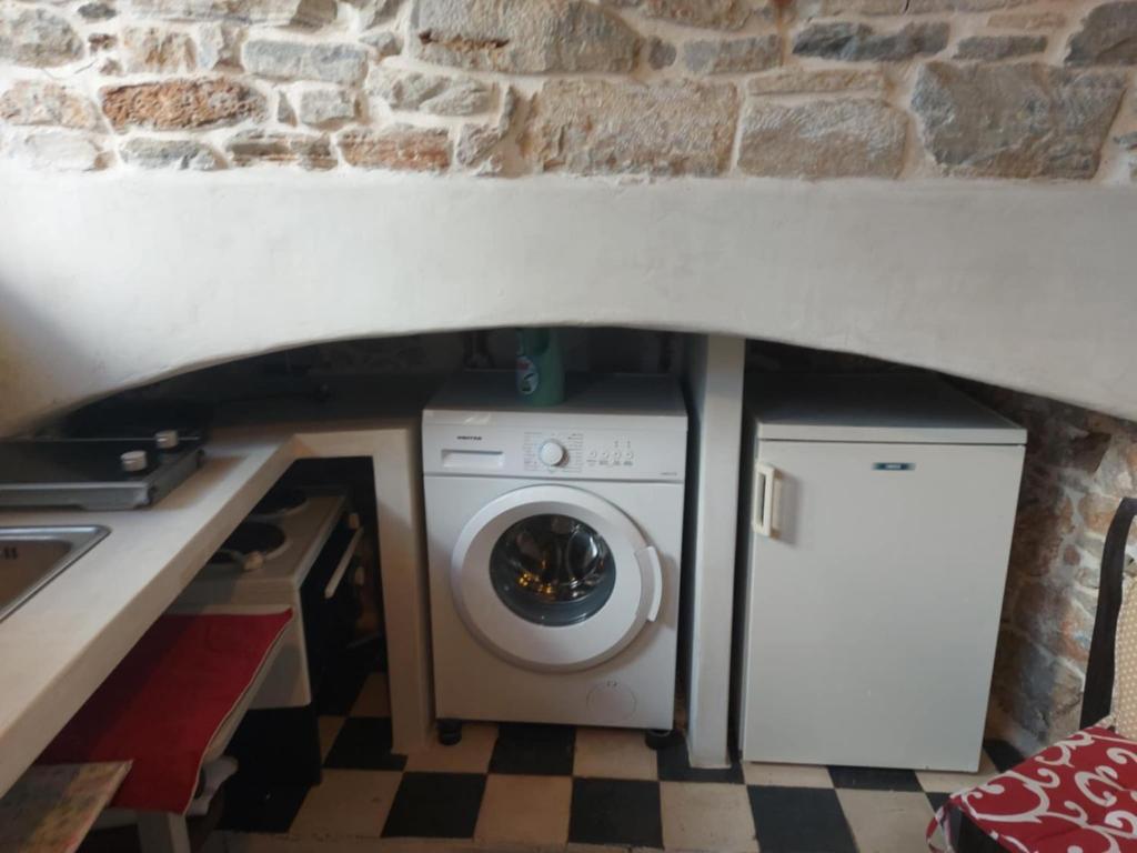 Fasolas square studio 15m2 is located 30 stairs up from the main road and it is in the old market fasolas and next to the museums