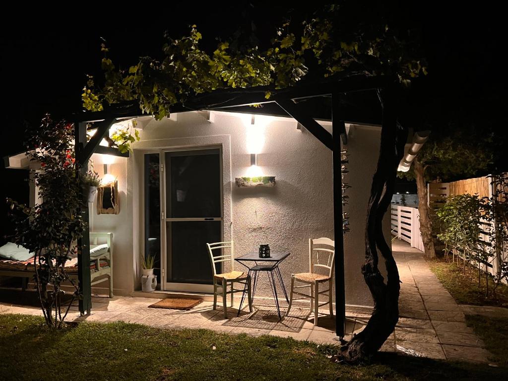 Under the vine garden house